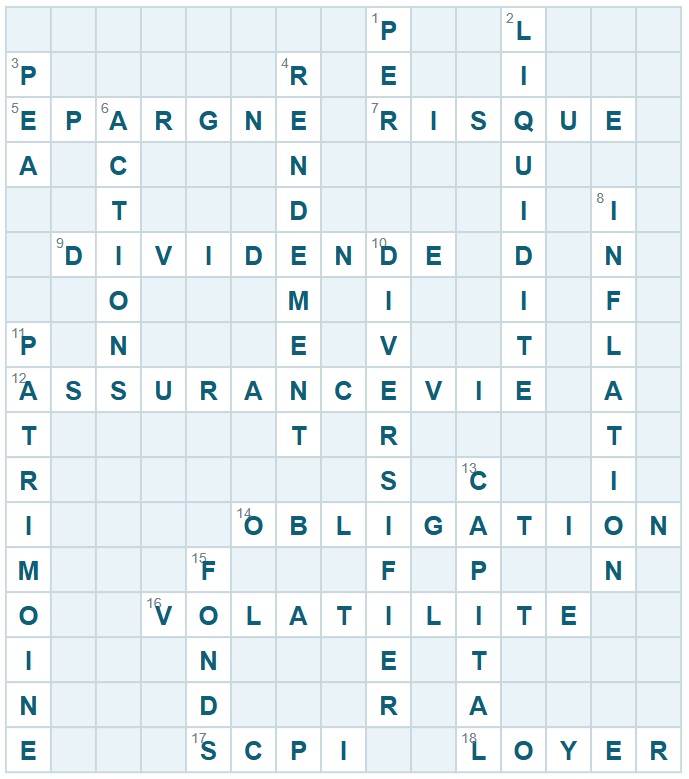 correction grille de mots croisés