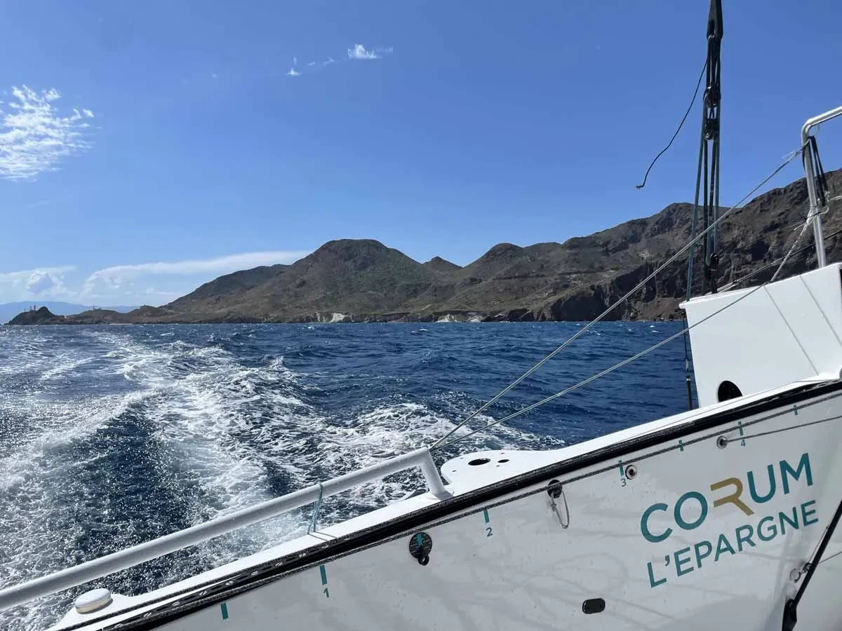 Vue arrière du bateau